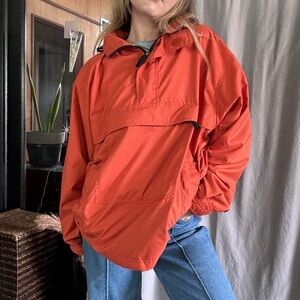 Vintage Y2K brushed nylon pullover hooded windbreaker - m - GAP VTNG